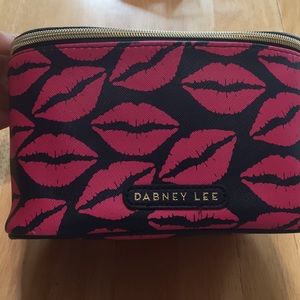 Like new Dabney Lee lip print makeup bag